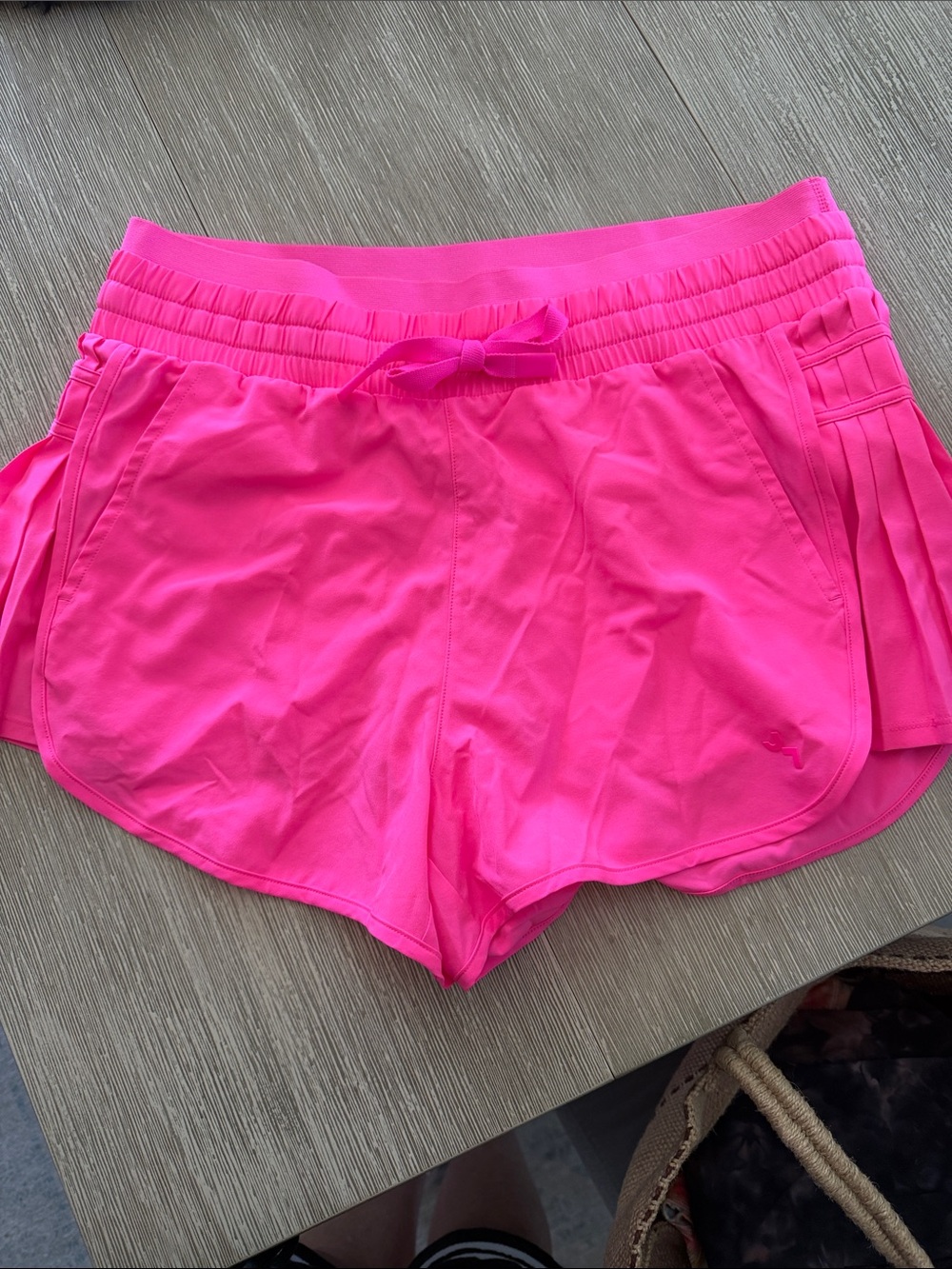JoyLab Neon Pink Athletic Shorts with Drawstring